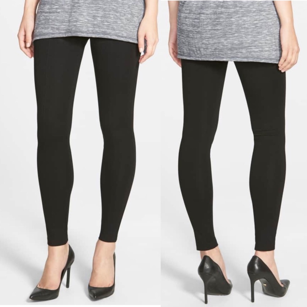 Hue black blackout leggings size S